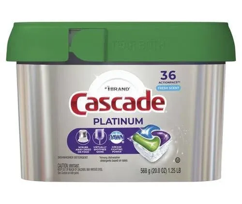 Cascade Dishwasher Detergent Platinum ActionPacs