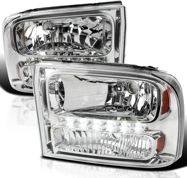 Spec-D Tuning 1999-2004 Ford F250 Euro Headlights