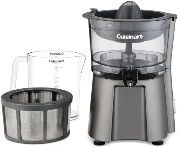 Cuisinart™ Combo Juice Extractor/Citrus Juicer, 7-3/4"" x 14-1/16"" x 8-7/16"", Silver