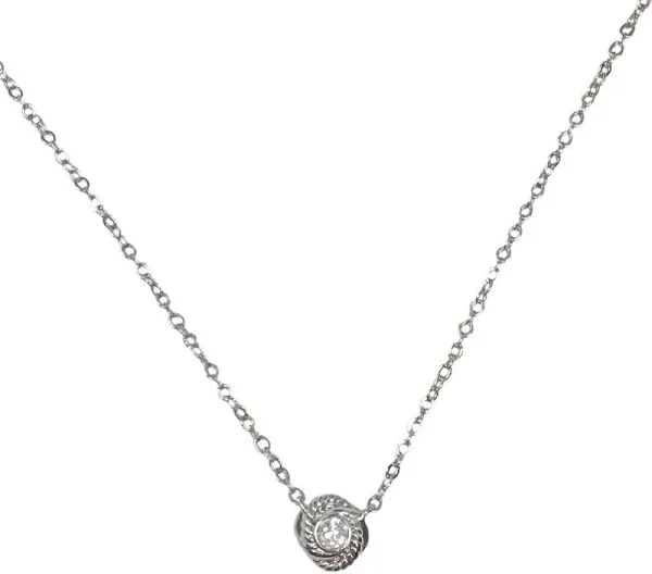 Kate Spade Infinity and Beyond Crystal Love Knot Mini Pendant Necklace