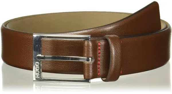 HUGO Men's Gellot Grainy Leather Belt