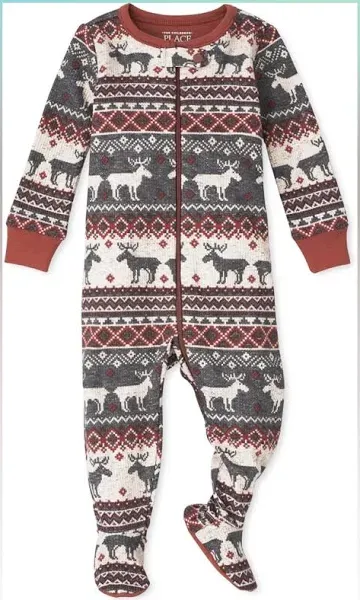 The Children’s Place Family Matching, Christmas and Holiday Pajama Sets, Cotton