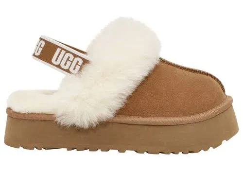 UGG Kids Funkette Slippers - Chestnut