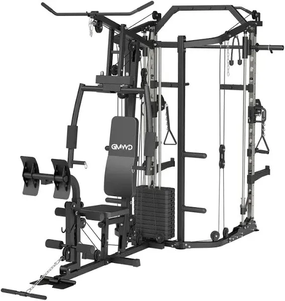 Smith Machine Power Cage Multi-Function Home Gym System