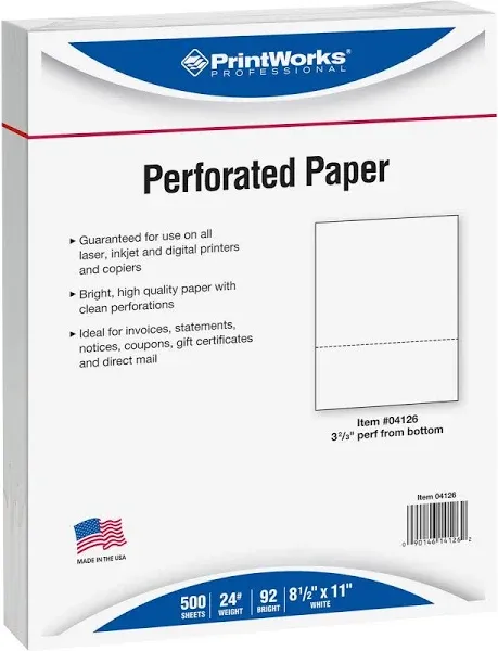 Printworks Professional Perforated Office Paper