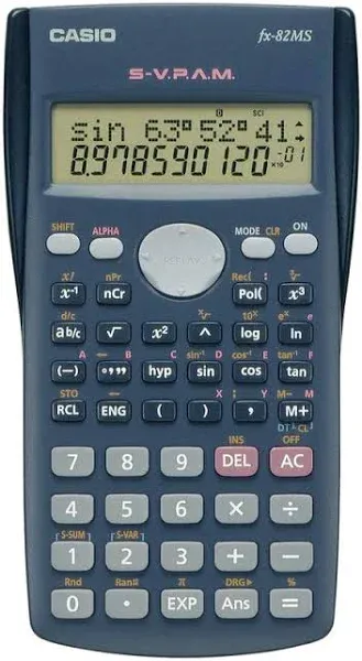 Casio FX-82MS 2-Line Display Scientific Calculator