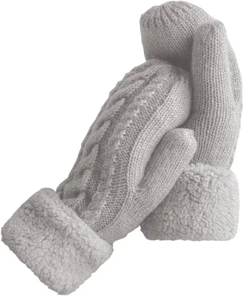 Women&#039;s Winter Gloves Warm Lining - Cozy Wool Knit Thick Gloves Mittens in 11...