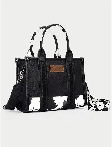 Wrangler Women's Cow Print Crossbody Bag with Concealed Carry