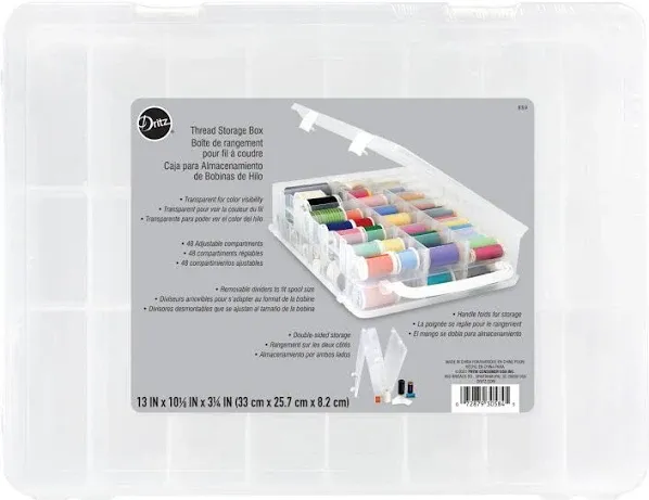 Dritz Thread Storage Box, Stores 48 Spools