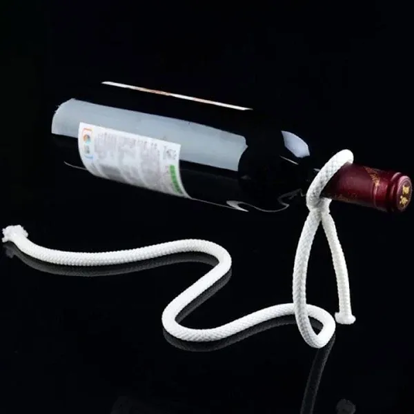 CdyBox Magic Rope Wine Bottle Holder Stand Rack Bar Gift