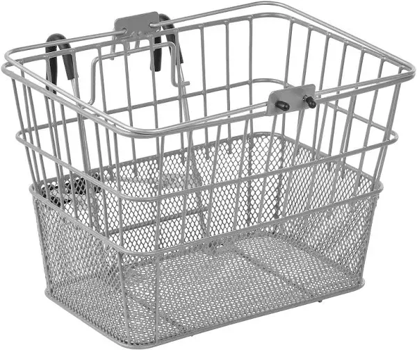 Retrospec Detachable Steel Half-Mesh Apollo Bike Basket with Handles