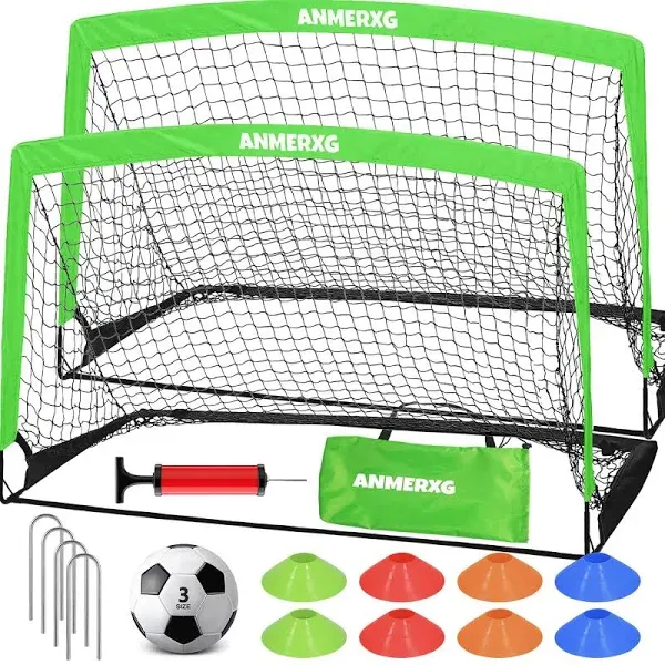 VAVOSPORT Kids Soccer Goals for Backyard Set