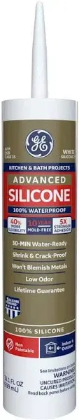 GE Advanced Silicone Kitchen & Bath Sealant