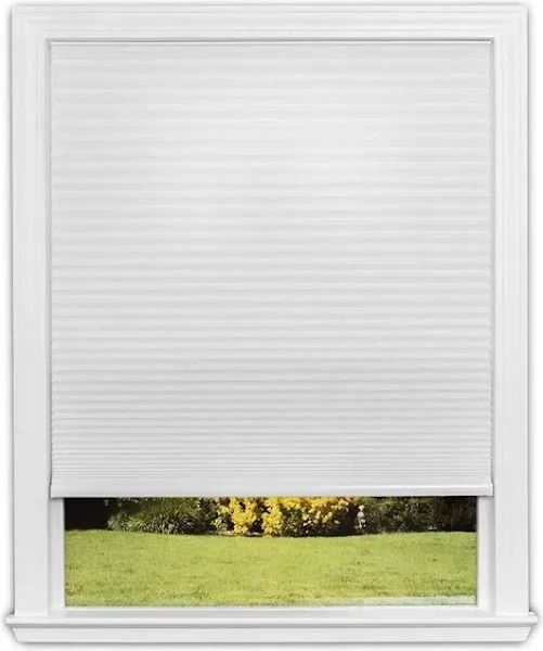 Redi Shade Easy Lift Cordless Cellular Light Filtering Fabric Shade White