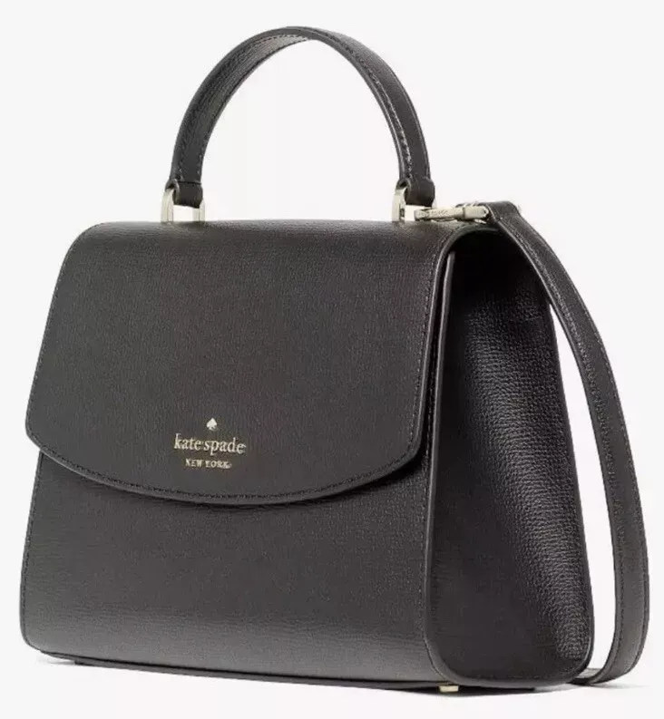 Kate Spade Darcy Leather Top Handle Satchel Crossbody Black NWT Classic Gift