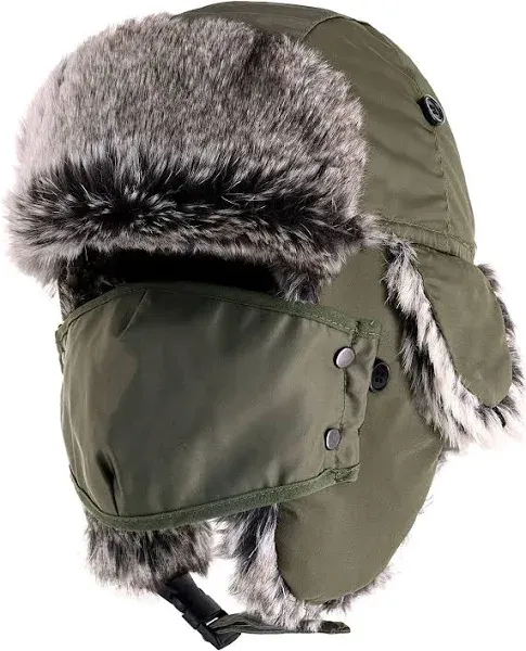 Waterproof Winter Trapper Hat with Mask