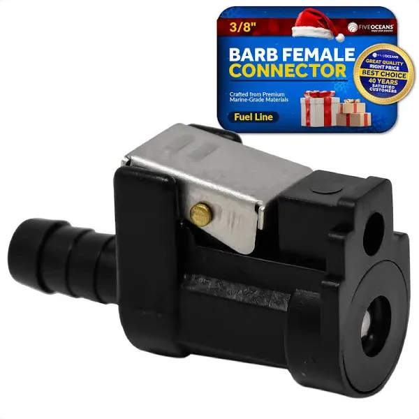 Five Oceans 3/8" Barb Female Fuel Line Connector