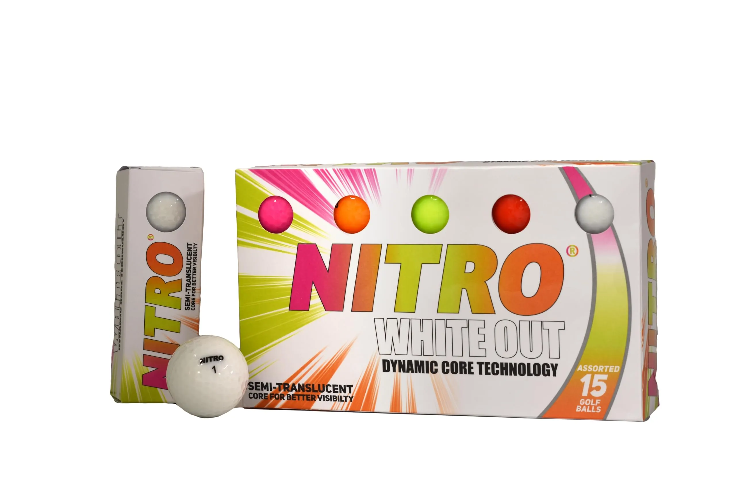 Nitro White Out Golf Balls