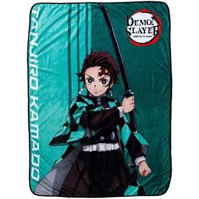 Demon Slayer Tanjiro Fleece Throw Blanket