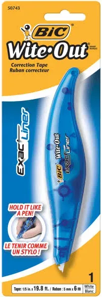 BIC Exact Liner Wite-Out Correction Tape