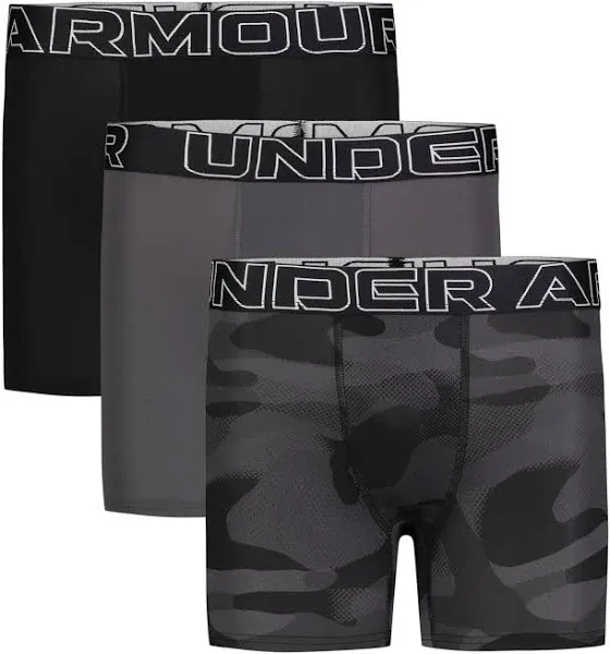 Under Armour Boys' Performance Tech Boxer Briefs (3-Pack)