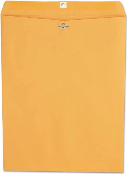 UNIVERSAL Kraft Clasp Envelope Square Flap Clasp-gummed Closure