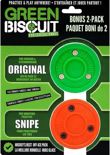 Green Biscuit Original Sports Pucks