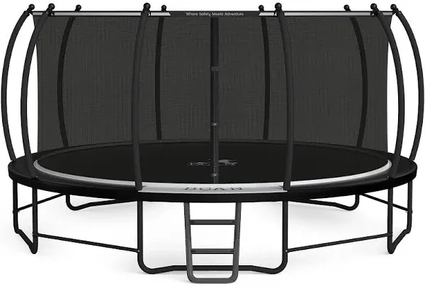 BCAN Trampoline 8FT 10FT 12FT 14FT 15FT 16FT Recreational Trampoline with Enclosure for Kids Adults, ASTM Approved, Outdoor Trampoline with Ladder for Kids