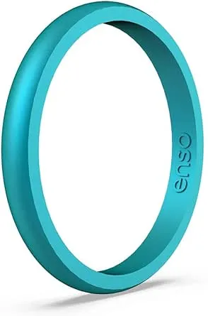 Enso Rings Halo Elements Series Silicone Ring - Peacock Quartz