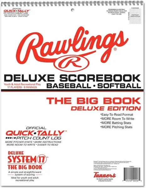 Rawlings Deluxe System-17 Baseball Scorebook