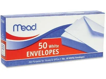 Mead White Envelopes