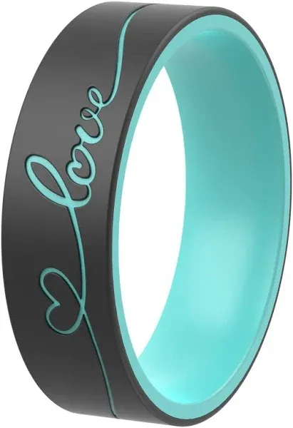 Thunderfit Unisex Silicone Wedding Ring