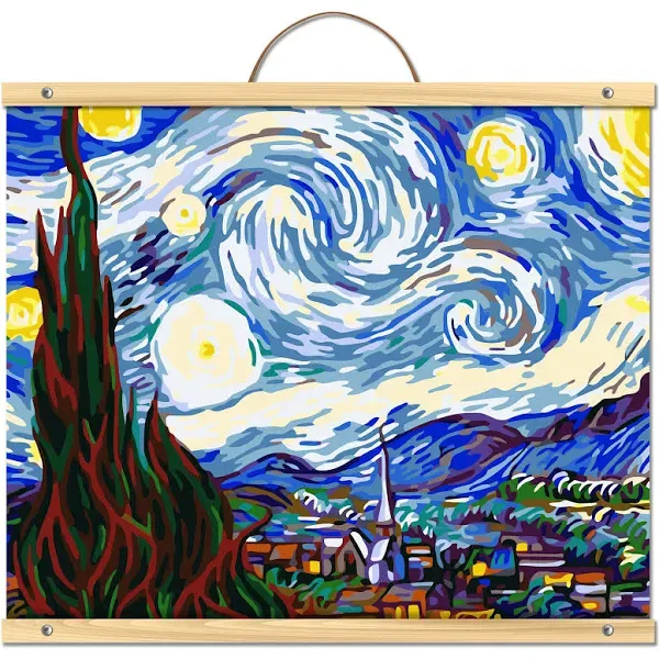 Van Gogh Starry Night Paint-by-Number Kit