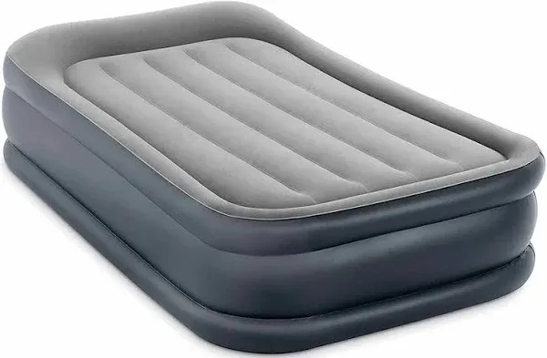 Intex Dura Beam Deluxe Pillow Raised Air Mattress Built In Pump