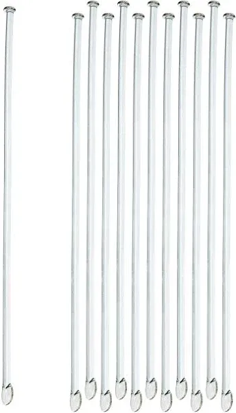 10-Pack Glass Stirring Rods