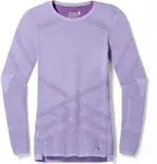 Smartwool Women's Intraknit Thermal Merino Base Layer Crew - Medium - Violet / Purple Iris