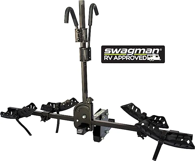 Swagman DISPATCH RV Approved Hitch Mount Bike Rack, Black