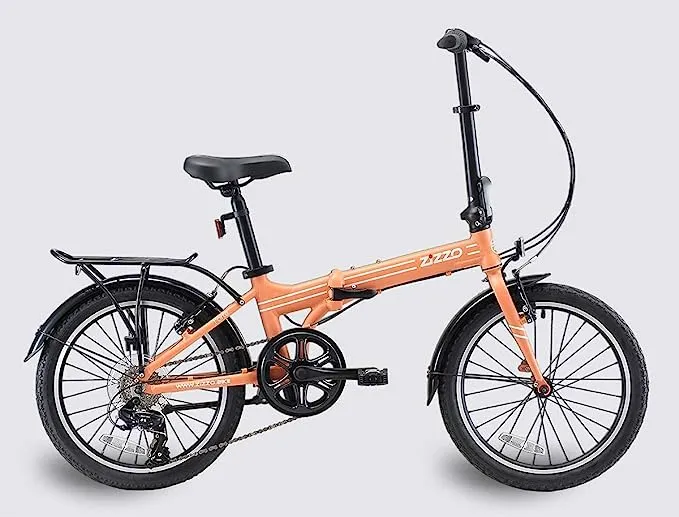 ZiZZO Forte Heavy Duty Folding Bike Coral