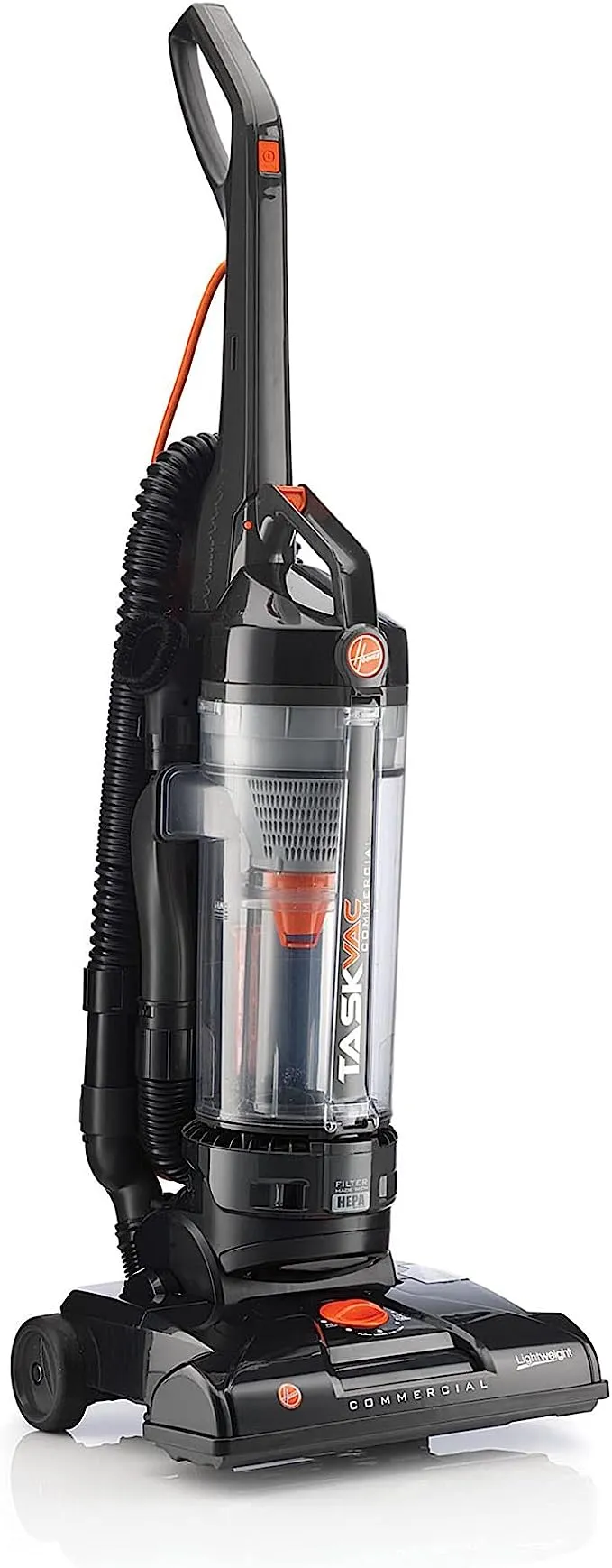 Hoover Commercial CH53010 TaskVac Bagless Lightweight Upright Vacuum,