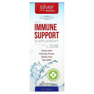 Silver Biotics Colloidal Nano SilverSol Ag₄O₄ 10 PPM Immune Support | Bio-Hacking Immune Building Natural Support | 32 Fl OzSilver Biotics Colloidal Nano SilverSol Ag₄O₄ 10 PPM Immune Support | Bio-Hacking Immune Building Natural Support | 32 Fl Oz