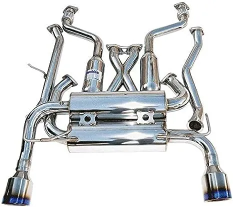 Invidia HS09N7ZGID Gemini Cat-Back Exhaust System with Titanium Rolled Tip for Nissan 370Z