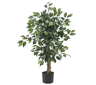 Nearly Natural 3' Ficus Silk Artificial Trees, 36in, GreenNearly Natural 3' Ficus Silk Artificial Trees, 36in, Green