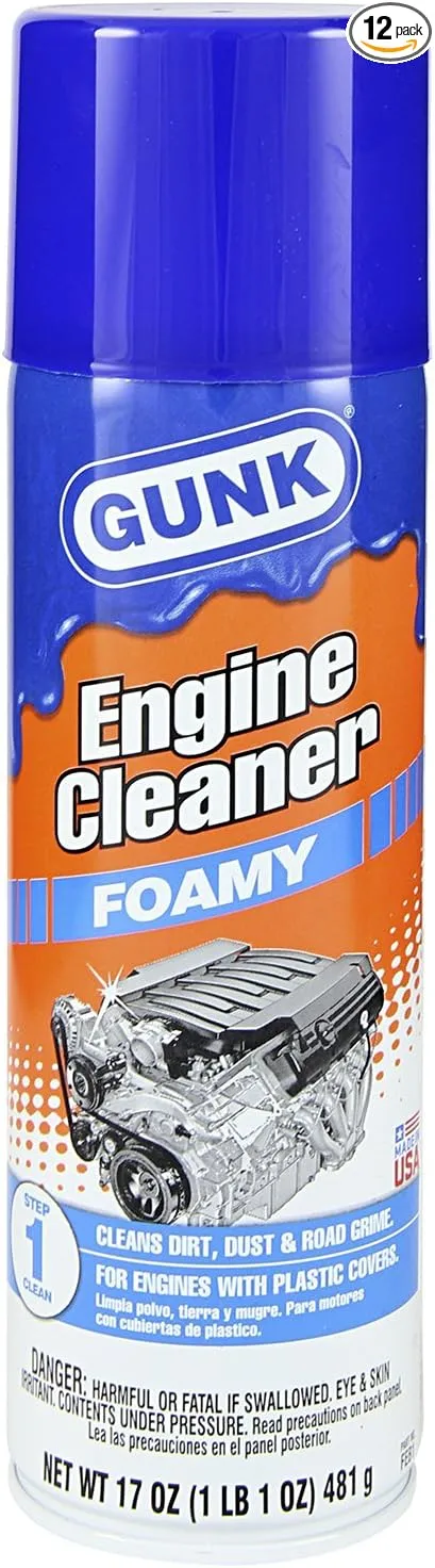 Gunk Feb1-12pk &Engine Brite& Engine Cleaner Foam - 17 oz. Case of 12