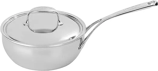 Demeyere Atlantis Stainless Steel 2.1 qt. Conic Saute Pan & Lid