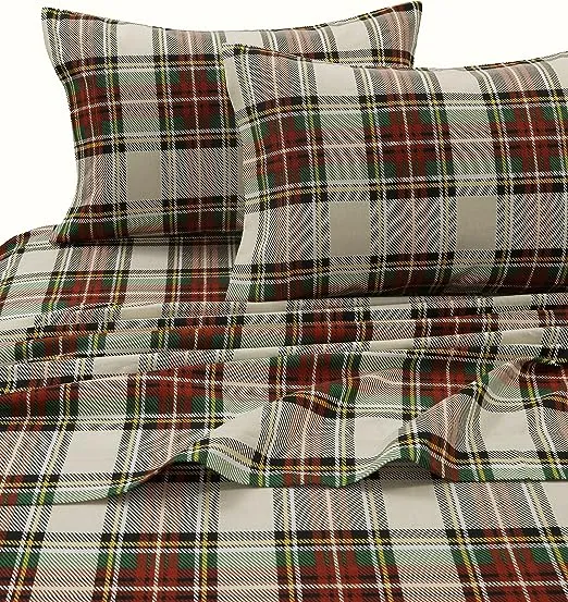 Cozy Flannel Novelty and Holiday Printed Extra Deep Pocket Sheet Set