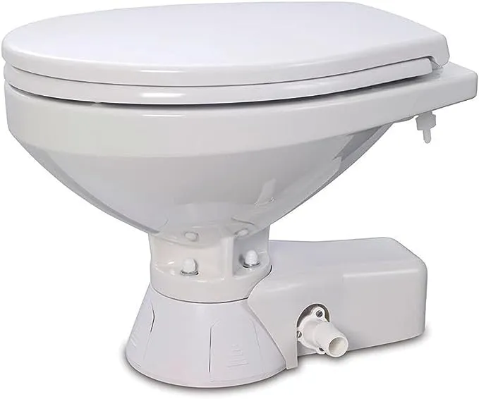 Jabsco Quiet Flush Freshwater Toilet Compact Bowl