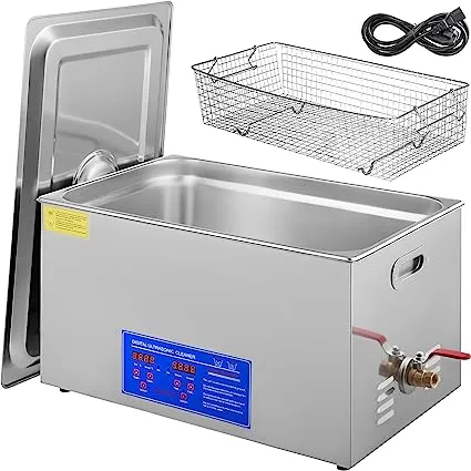 VEVOR 30L Industrial Ultrasonic Cleaner with Digital Timer&Heater 40kHz Professional Large Ultrasonic Cleaner Total 1100W for Wrench Tools