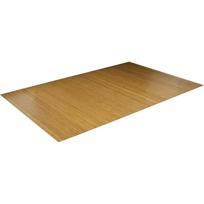 Anji Mountain Standard Bamboo Roll-Up Chairmat, Rectangular, 48"x72", Natural