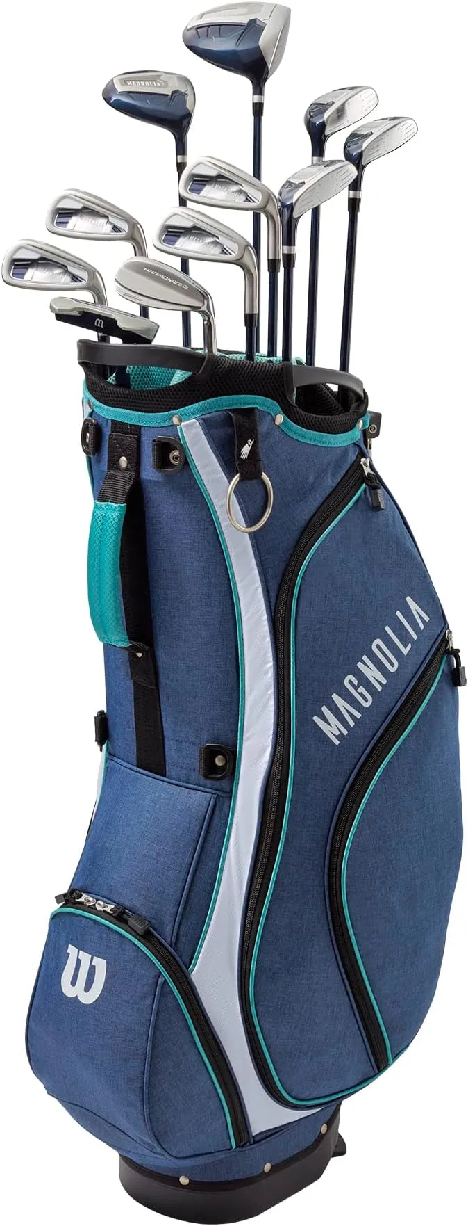 Wilson Women's Magnolia Carry Complete Golf Set, Right Hand, Navy