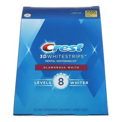 Crest 3D White No Slip Whitestrips Glamorous White - 28 Strips (14 Treatments)